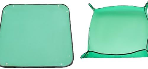 Gardening Mat PE Transplanting Waterproof Square Plants Potting Tray Washable Thicken Foldable Garden Accessories for Indoor Plant Repotting(100X100cm) by Unknown