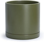 D'vine Dev 12 Inch Ceramic Planter Pot, Olive, 94-O-F-J by DvineDevPlanterPotsandStand