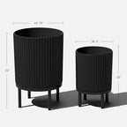 Veradek Demi Series Raised Duo Planters - Set of 2 Planters with Stands - Image 3