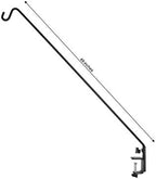 AshmanOnline Ashman Deck Hook (1 Pack, 49-Inch Deck Hook), Double Forged Solid Metal Single Piece Rod, Ideal for Bird Feeders, Plant Hangers, Coconut Shell Hanging Baskets, and Lanterns. - Image 4