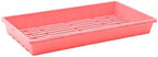 Bootstrap Farmer 1020 Trays, 10 Pack, Pink - Heavy-Duty 2.5" Deep Flats Without Holes for Microgreens, Fodder, Hydroponics by BootstrapFarmer