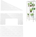3 Pack Acrylic Shelves for Tall Greenhouse Cabinet, 8mm Thick, Clear Plant Shelves, Corner Plant Display Shelves, Compatible with Tall IKEA Milsbo Glass Cabinet, 10 lbs Capacity by Emlovosy
