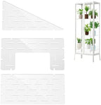 3 Pack Acrylic Shelves for Tall Greenhouse Cabinet, 8mm Thick, Clear Plant Shelves, Corner Plant Display Shelves, Compatible with Tall IKEA Milsbo Glass Cabinet, 10 lbs Capacity by Emlovosy