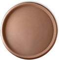 Crescent Garden Universal Round Planter Saucer, Drainage Dish for Pots, Large Plant Saucer, Outdoor Plant Trays - Terracotta-Color (19.75" Inner, 22" Outer Diameter) by CrescentGarden