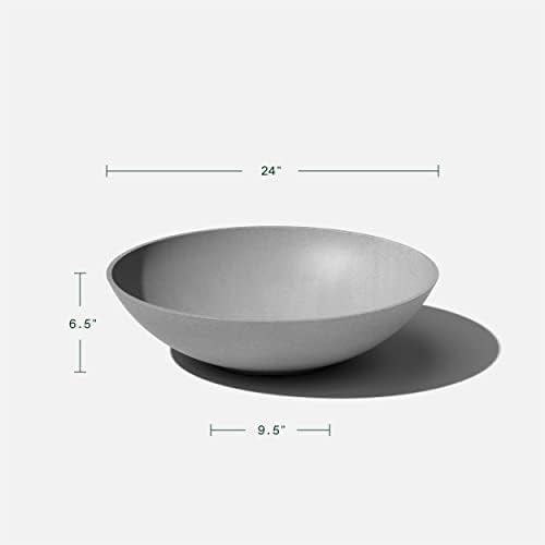 Veradek Mason Series Lane Bowl - Large Outdoor Bowl Planter - Image 2