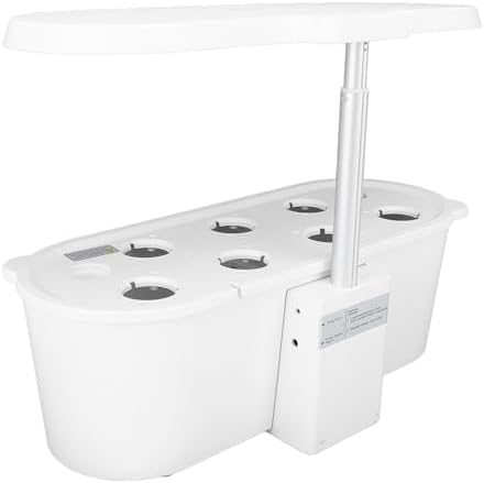 Hydroponics Growing System, 7 Pods Indoor Garden, Germination Kit with 24W LED Light, Pump System, Automatic Timer, Water Cycle, Smart Modes for Home Kitchen Gardening (White) - Image 2