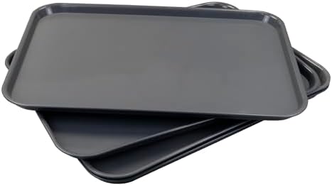 Extra Large Plastic Serving Trays Set of 6, Drip Trays by Melontray