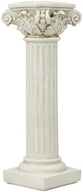 Greek Column Stand - Vintage Resin Design, Pedestal Figurine Decor, Roman Pillar Sculpture, Plant Candle Holder, Kitchen Dining Display, Garden Wedding Event, Party Decoration Accent ioving decorat by Unknown