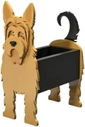 Animal PVC Flower Pot, Yorkshire Terrier Shaped Succulent Planter Flower Holder for Garden Patio Balcony Window Sill, for Birthday Pet Lovers, 36x22cm(14x9in) by Unknown