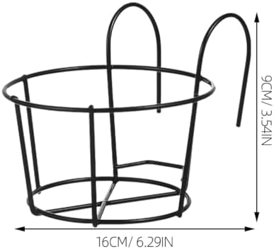 Toddmomy 6pcs Wall Planter Brackets Metal Flower Box Hangers for Balcony Easy to Install Planter Iron Stands for Indoor and Outdoor Use for Hanging Plants and Decorations - Image 6