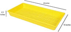 SUNPACK 10" x 20" Heavy Duty Mesh Plastic Seed Starting Tray, Yellow, 2.3" - Ensures Water Drainage and Aeration, Perfect for Greenhouses or Indoor Gardening - Image 3
