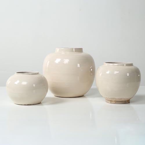 Artissance Approx. 6" High Off White Ceramic Round Pot (4.5" Opening) - Image 2