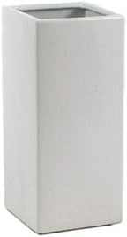 WGV Ceramic Block Vase 5" W x 12" H, (Multiple Size/Color Choices) Matte Tall Square Flower Planter Pot, Accents Home Office Tabletop Decor, Ideal Gifts White 1 Piece (CSB0512WT) by WGVInternational-OpusGlassware