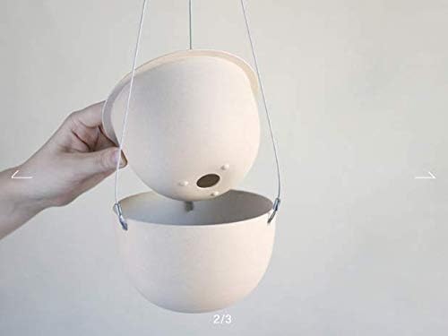 KINTO 29230 Plant Pot, 7.9 inches (201 mm), 6.8 inches (174 mm), Black Hanging Planter, Hanging Pot, Flower Pot, Interior Decoration - Image 2