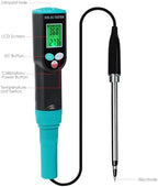 2 in 1 EC & Temperature Meter, Digital EC Meter for Soil with IP67 Waterproof Electrode, Portable Soil EC Meter Soil Tester with ATC for Gardening, Agricultural, Farming, Lawn, Plants - Image 5