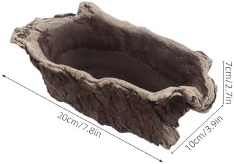DECHOUS Vintage Imitation Tree Root Cement Flower Pot Handmade Indoor Planter for Home Office Decor Succulent Plant Container - Image 2