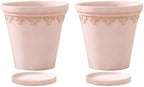 Flower pots Vintage Cameo Red Terracotta Planter Outdoor Indoor(C) by Unknown