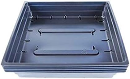 Living Whole Foods Plant Germination Drip Trays - Pack of 100-10" by 10" Black Plastic Greenhouse Growing Trays with No Drain Holes - for Seedlings, Microgreens, Wheatgrass, More by Living+Whole+Foods