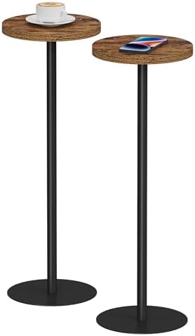 TUTOTAK Tall Round Side Table, Small End Table, Drink Table,Pedestal Table by ChoosetutotakFurnitureBuildYourCozyHome