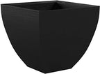 Tusco Products MSQ16BK Modern Square Garden Planter, 16-Inch, Black - Image 4