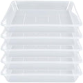 LWALRS Square Plant Saucer 14 Inch 5 Pack, Sturdy Clear Plastic Flower Plant Pot Saucer, Square Planters for Indoors and Outdoors Plants, Garden Plant Saucers for Pots Plant Trays. by LWALRS