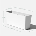 Veradek Pure Series Midori Planter - Wide Outdoor Planter - Image 3