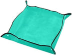 Gardening Mat PE Square Plant Pad Waterproof for Transplanting Flower Pots Potting Foldable Garden Repotting Tarp for Indoor Plant Repotting(Green(PE) 66x66cm) by Unknown
