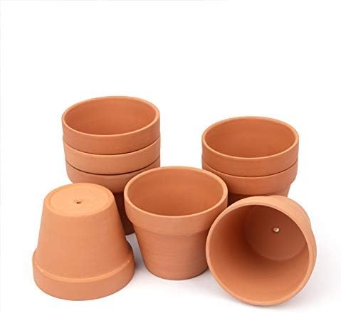 CFKJ [26 Pack] 4" Planter Nursery Pots Terracotta Pot Clay Pots Clay Ceramic Pottery Cactus Flower Pots Succulent Nursery Pots Garden Terra Cotta Pots with Drainage Hole (26) - Image 4