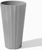 Veradek Column Series Tall Planter - Tapered Outdoor Planter with Shelf by VeradekOutdoor