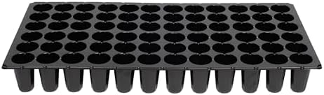 SUNPACK 21" x 11" Heavy Duty 72-Cell Circular Insert Tray, Black, 2.5" (Pack of 10) - Ideal for Greenhouses or Indoor Gardening - Holds Up to 72 Different Seeds - Image 4