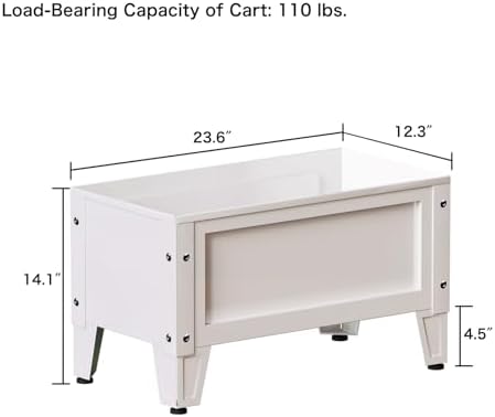 PROXRACER Elevated Metal Planter Box Stand Heavy Duty Raised Garden Bed for Vegetables Flowers Herbs Indoor Outdoor Use, White - Image 2