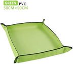 2 PCS Gardening Planting Mat, Reusable Garden Potted Pad Cushion, Transplanting for Flower Succulents Plant Repotting for Plants Transplanting(Green,50x50CM) - Image 2