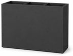 Smooth Rectangular Fiber Cement Planter, Black, 31.1 x 11 x 24.8 in - Image 2