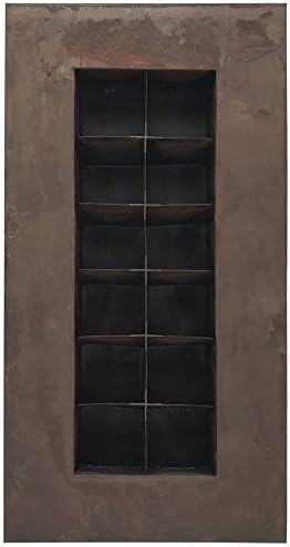 Modern Home Living Wall Galvanized Steel/Zinc Succulent Planter, Wall Mounted Garden Pocket Planter (12 Pocket, Rust Zinc) - Image 2