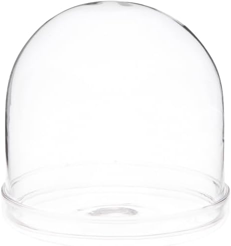 Plymor 4" x 4" Glass Display Dome Cloche (Clear Glass Tray Base), Pack of 2 by Plymor