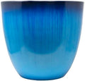 Gardener Select (EPR12-204) Large Egg Shaped Planter - Modern Indoor & Outdoor Decorative Flower Pot/Box (12 Inch, Blue Flower) by GardenerSelect