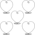 Zerodeko 5pcs Ornament Display Stand: Iron Hanging Rack Holder Heart Shape - Christmas Ornament Stand for Hanging Glass Globe Air Plant Terrarium Witch Ball Home Wedding Decor by Zerodeko