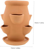 LIOOBO Decorative Planters Ceramic Flower Pot Succulent Planters Terracotta Flower Pots Outdoor - Image 2