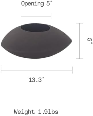 Fab Habitat Cairn Handmade Bowl Metal Planters in Mocha Charcoal - Small, Indoor/Outdoor, Lightweight with Drainage Holes - Image 2