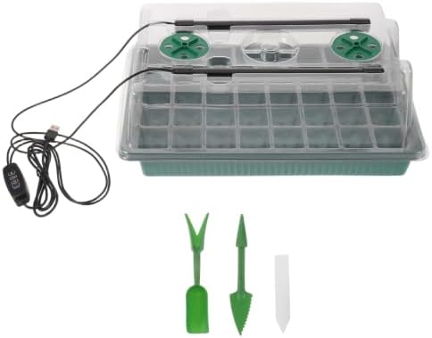 40-Cell Seed Starter Tray with Full Spectrum Grow Light by Unknown