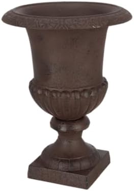 Esschert Design XH61-AR Large French Urn, 12" Diameter, Cast Iron, Decorative by Esschert+Design+USA