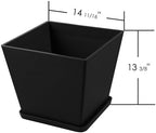 Kozyard 2Packs Taper Planter Indoor Outdoor Plant Pots - Image 7