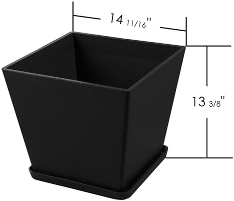 Kozyard 2Packs Taper Planter Indoor Outdoor Plant Pots - Image 7