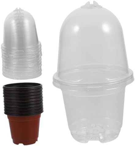 POPETPOP 30sets Plant Pots Drainage Nursery Pots for Outdoor Pet Plastic Plant Starter - Image 2