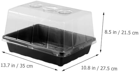 VOSAREA Seedling Growing Tray Set with High Humidity Dome Plastic Nursery Starter Tray for Flower Seedlings and Succulents for Indoor Gardening - Image 2