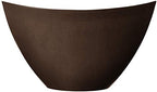 Arcadia Garden Products PSW Pot Collection YB41C Plastic/Stone/Wood Composite Curved Planter Pot – No Drainage Hole (Drillable), for Indoor and Outdoor Plants and Gardens, 16-inch, Chocolate - Image 2
