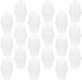 Angoily 20 Set Nursery Pots with Lids, PET Seedling Starter Propagation by Angoily