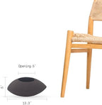 Fab Habitat Cairn Handmade Bowl Metal Planters in Mocha Charcoal - Small, Indoor/Outdoor, Lightweight with Drainage Holes - Image 4