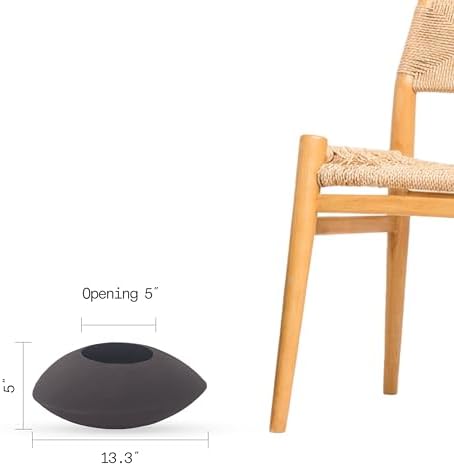 Fab Habitat Cairn Handmade Bowl Metal Planters in Mocha Charcoal - Small, Indoor/Outdoor, Lightweight with Drainage Holes - Image 4
