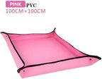 2 PCS Waterproof Gardening Planting Mat, Succulent Repotting Transplanting for Garden Plant Flower Pot Potting Plants Pad(PVC Pink 100x100CM) - Image 2
